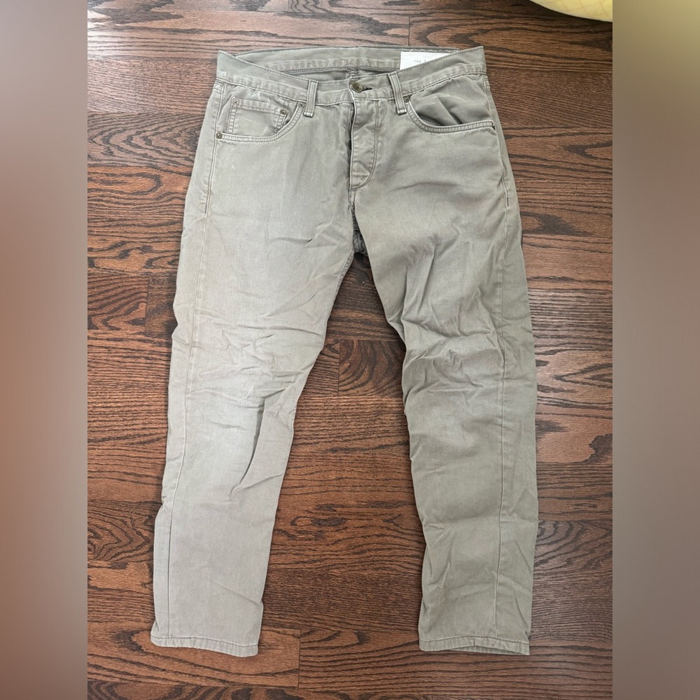Men’s Rag and Bone Cropped Chinos - Green - Fit 2 Slim Leg -30w